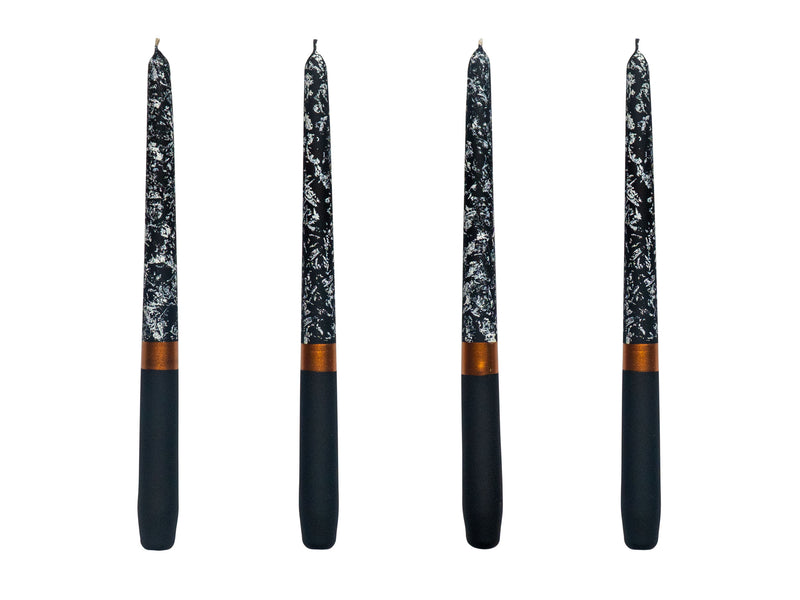 Stabkerzen Marble Set schwarz